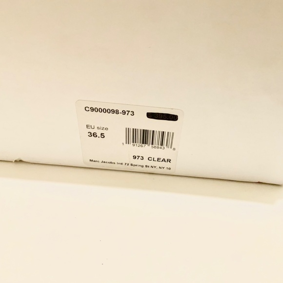 MARC JACOBS Women's Slingback Kitten-Heel Pumps Silver Clear Pointed Toe Shoes - Picture 12 of 16